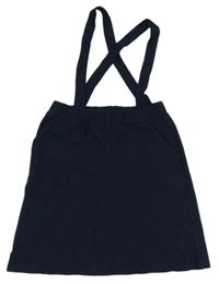 Tmavomodrá tepláková sukňa s trakami LC Waikiki