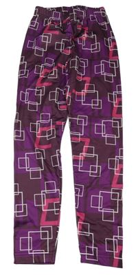 Vínové vzorované legíny BPC