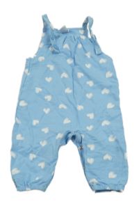 Modré laclové tepláky se srdíčky Topomini