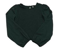 Tmavozelená crop halenka Kids Only