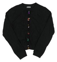 Čierny prepínaci ľahký crop sveter s kamienkami Next