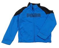 Modro-černá sportovní propínací mikina Puma