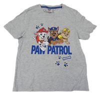 Sivé melírované tričko s Paw Patrol Nickelodeon