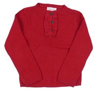 Ružový ľahký vzorovaný sveter