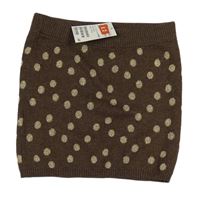 Hnedá pletená bodkovaná á sukňa zn. H&M
