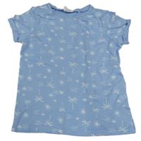 Svetlomodré tričko s palmami Lily & Dan