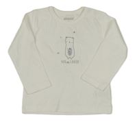 Biele tričko s medvěďom