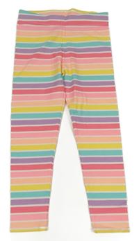 Barevné pruhované legíny 