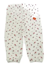 Nové - biele tepláky s červenými kvítky Primark