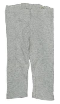 Sivé rebrované legíny H&M