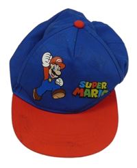 Modro-červená šiltovka s Mariem Primark