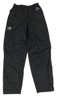 Čierne šušťákové funkčné nohavice s logom Karrimor