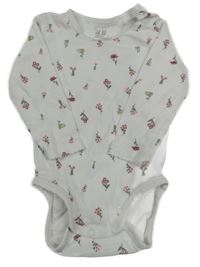 Biele kvetované body H&M