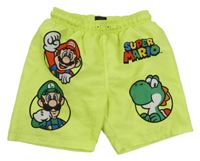 Neónově žlté plážové kraťasy s Mariem Primark