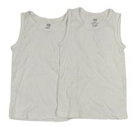 2set - 2x bílé tílko H&M