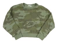 Khaki army crop mikina zn. M&S