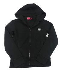 Čierna prepínaci mikina s logom a kapucňou LA Gear