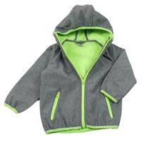 Šedá softshellová bunda s kapucí Kiki&Koko