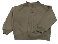 Hnedá mikina s nápisom Zara