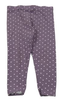 Fialové puntíkaté legíny Primark