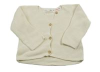 Smetanový propínací svetr Zara