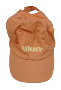 Oranžová čepice s nápisem H&M