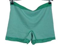 Dámské zeleno-bílé proužkované pyžamové kraťasy s krajkou Primark