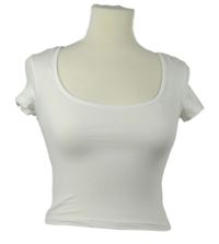 Nové - Dámské bílé crop tričko H&M