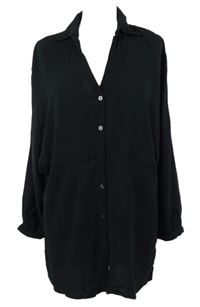 Dámská černá halenková tunika Stradivarius