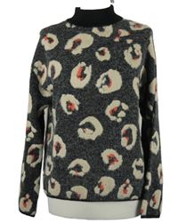 Dámský černo-béžový vzorovaný svetr S. Oliver 