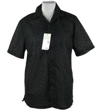 Nové - Pánská černá krajková košile Primark 