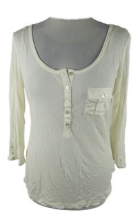 Nové - Dámské smetanové úpletové triko H&M