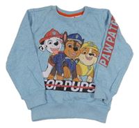 Svetlomodrá mikina s Paw Patrol Nickelodeon