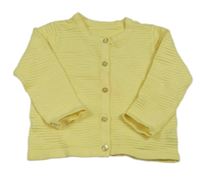 Žltý rebrovaný prepínaci sveter Nutmeg