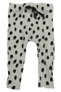 Biele rebrované tepláky s fľakmi Matalan