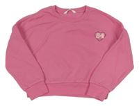 Ružová oversize mikina s číslom Matalan