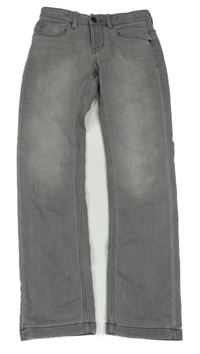 Sivé teplákové slim rifle C&A