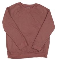 Vínovo-hnedá mikina Primark