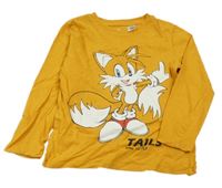 Hořčicové triko Sonic H&M