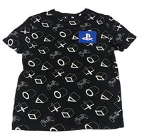 Čierne tričko s logem - PlayStation