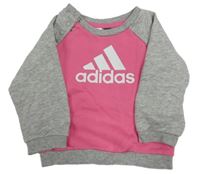 Růžovo-šedá mikina Adidas