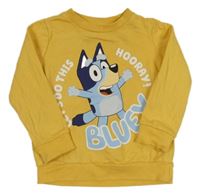 Okrová mikina s Bluey George