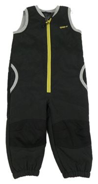 Tmavošedé softshellové zateplené laclové kalhoty Jako