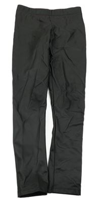 Černé koženkové legíny H&M