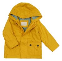 Žltá nepromokavá jarná bunda s kapucňou John Lewis