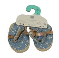 Nové - Modré vyšívané cápačky Primark