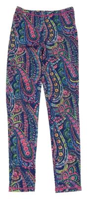 Barevné vzorované sportovní legíny Monsoon