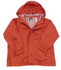 Červená šušťáková vodeodolná bunda s kapucňou Joules
