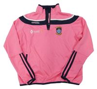 Neonově růžovo-tmavomodrá sportovní mikina s nášivkou O´neill