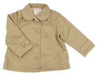 Béžový jarní kabát s límečkem H&M